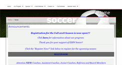Desktop Screenshot of emwsoccer.org